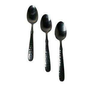 CAMBRIDGE MAJESTY HAMMERED STAINLESS FLATWARE SERVING SPOON- Hard To Find